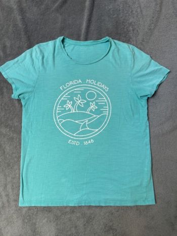 T-shirt turquoise