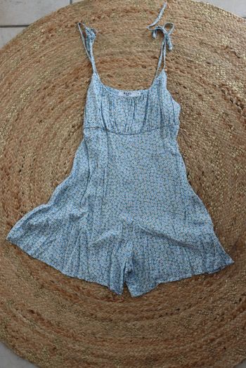 Combishort NA-KD bleu à fleurs