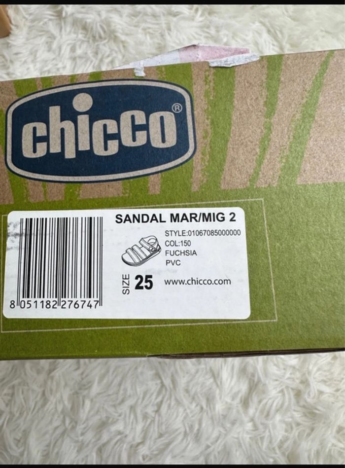Paire de sandales fille rose Chicco -  Taille 25 - photo numéro 6