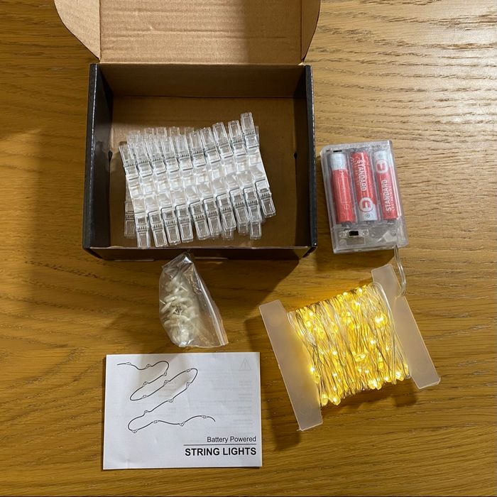 NEUF Guirlande lumineuse LED Photo clip - photo numéro 2