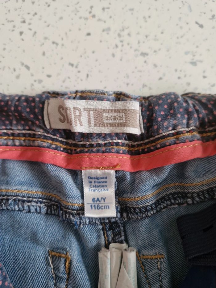 Short en Jeans fille 6 ans - photo numéro 5