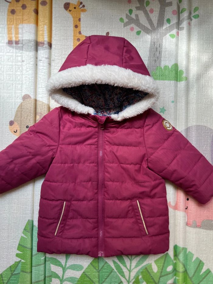 Manteau/ doudoune réversible avec capuche