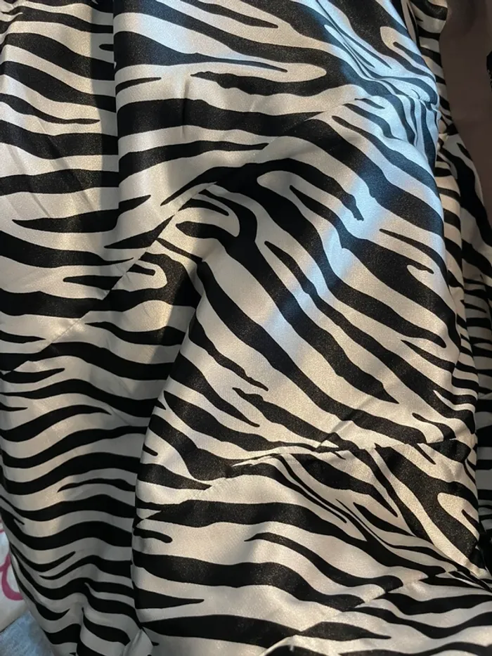Veste / Blazer Morgan en lin à rayures zèbre - Taille 38 - photo numéro 10
