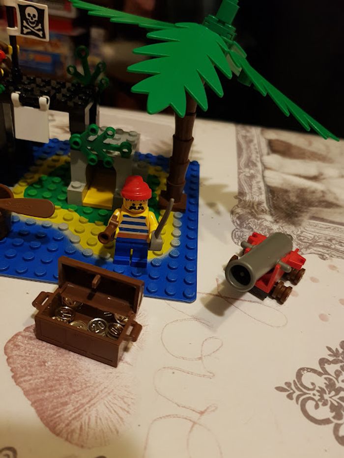 Lot x4 Lego pirate vintage 6260 Shipwreck island 6257 Radeau 6247 Bounty boat 1696 Lookout - photo numéro 6