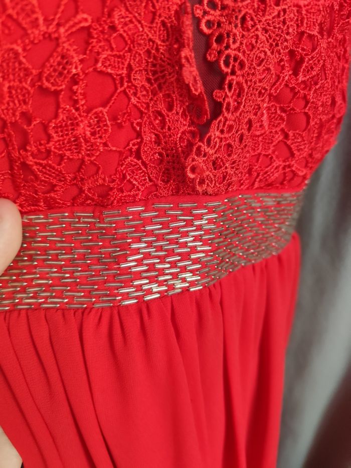 Robe longue rouge pour occasion taille M neuve - photo numéro 4