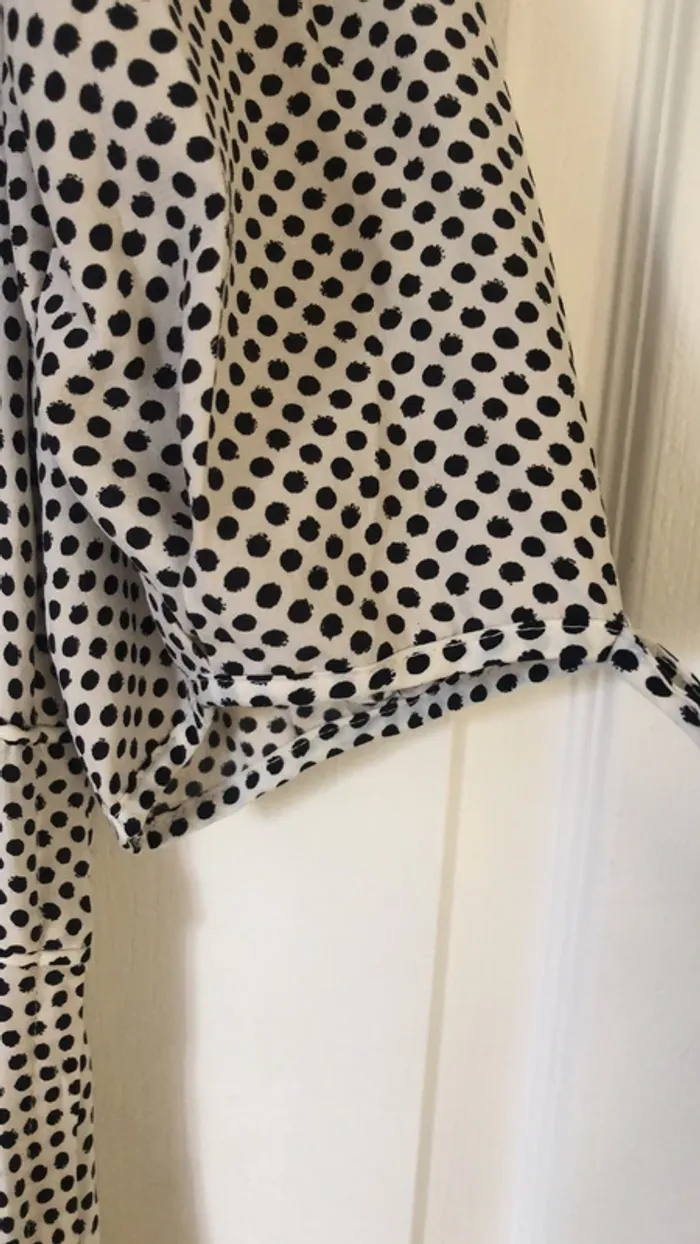 Robe neuve beige et noir à pois - photo numéro 2