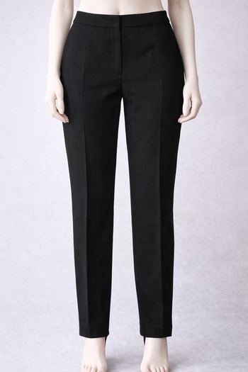 pantalon noir peau de peche Taille 38. Fermeture sur le coté Neuf