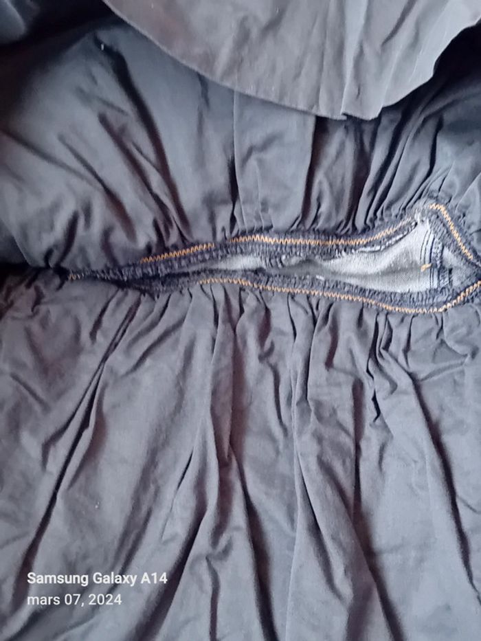 Jupe bimatiere à volants bleu fille 10 ans Eliane et Lena - photo numéro 13