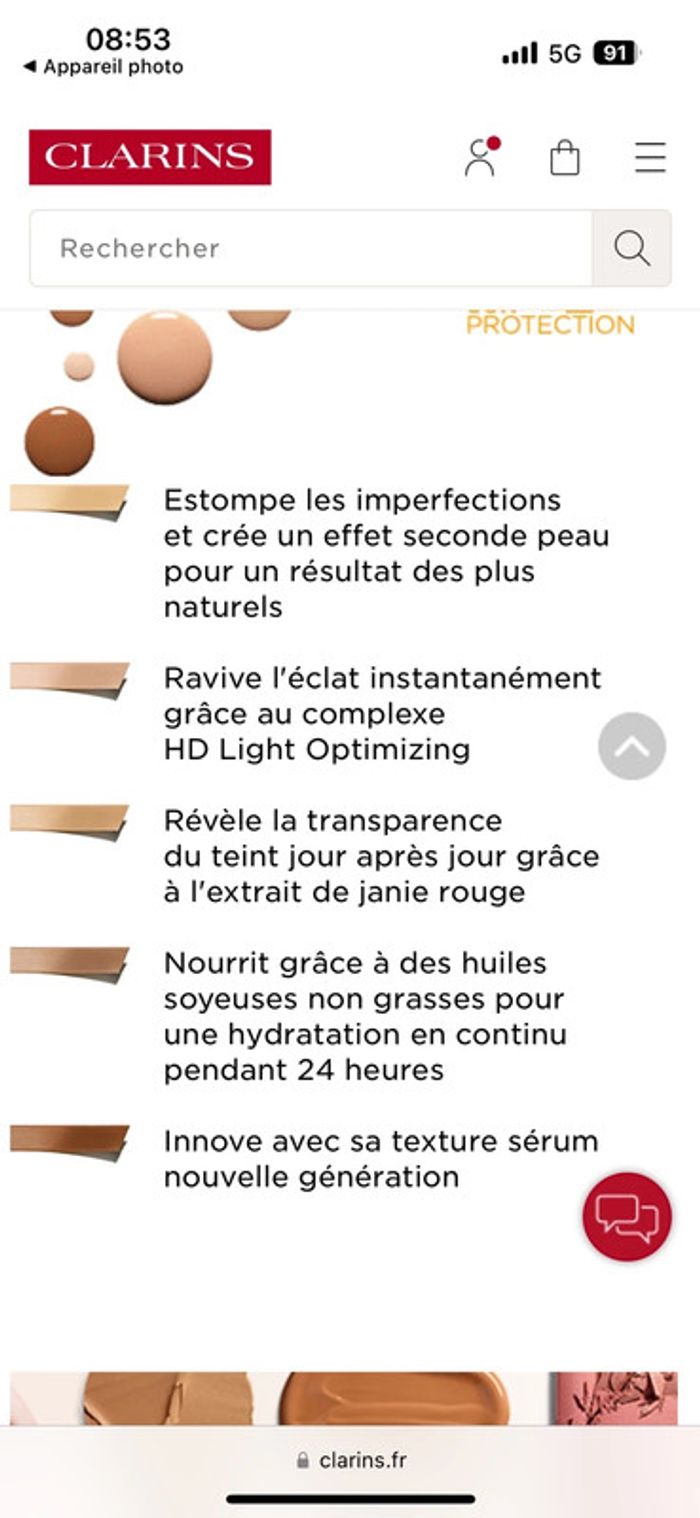 Fond de teint clarins skin illusion neuf - photo numéro 6