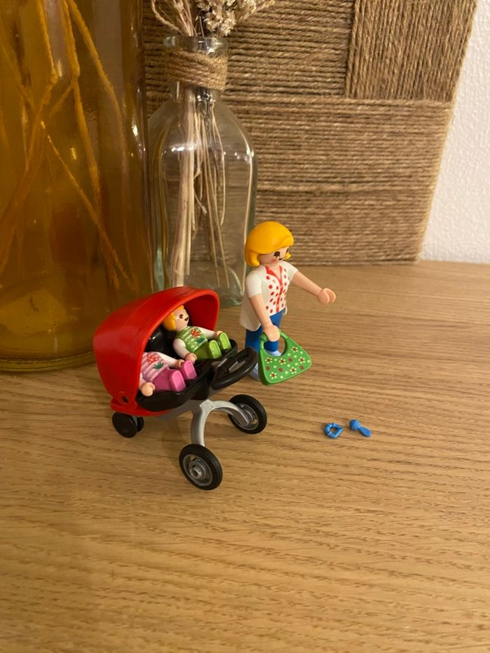 Poussette double et jumeaux Playmobil - photo numéro 2