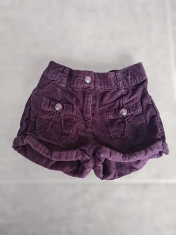 Short en velours 36 mois