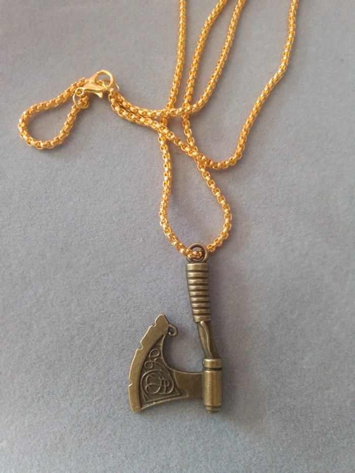 Collier viking hache - photo numéro 2