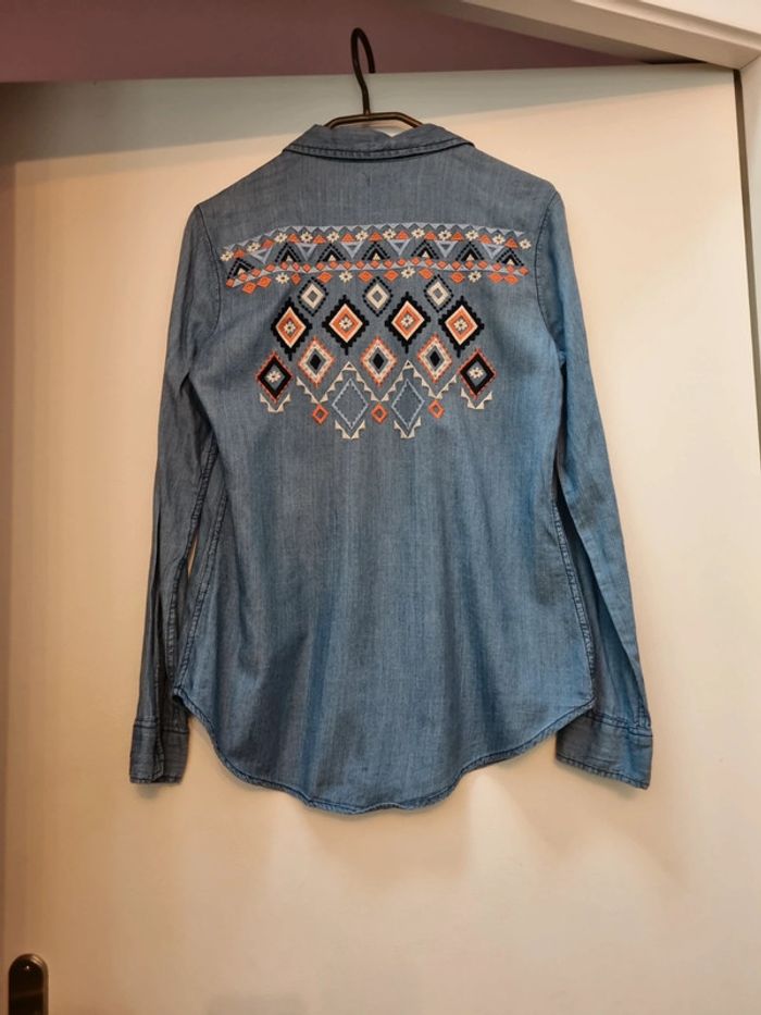 Chemise en jean hollister - photo numéro 2