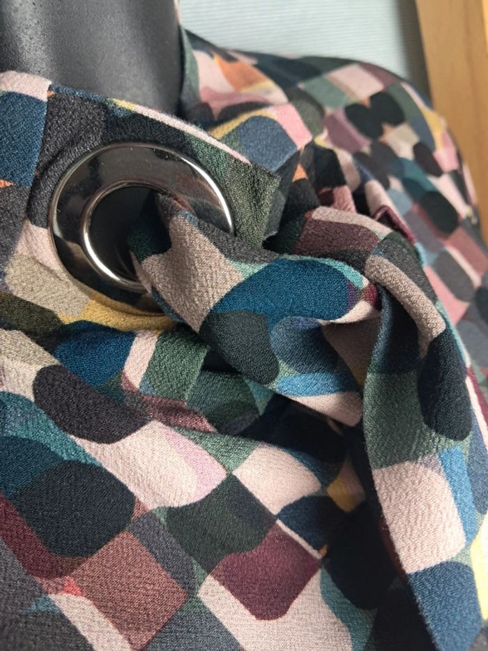 Cop copine haut blouse motifs vintage T.36 en tbe - photo numéro 4