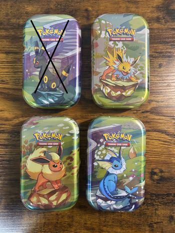 lot de 4 mini tin ev8.5 Évolutions Prismatiques