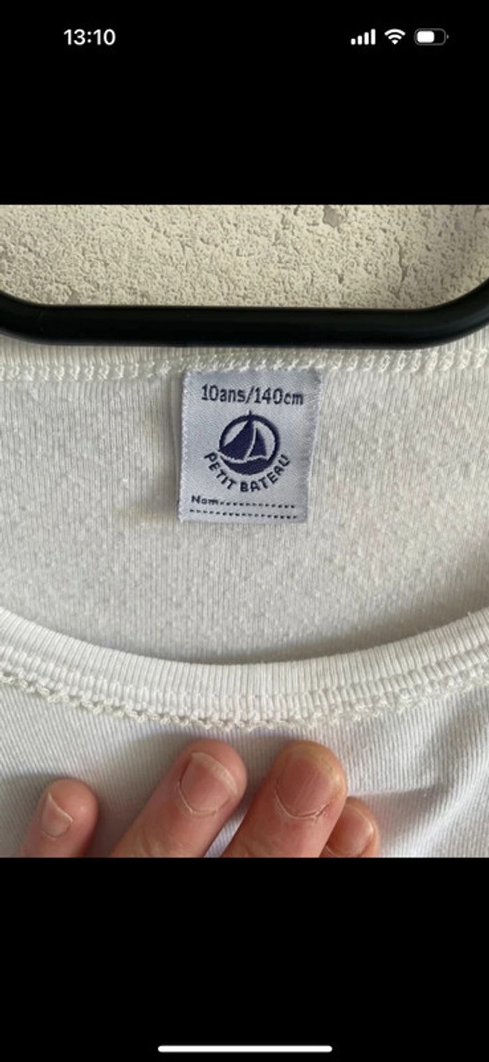 Tee shirt petit bateau taille 10 ans - photo numéro 3