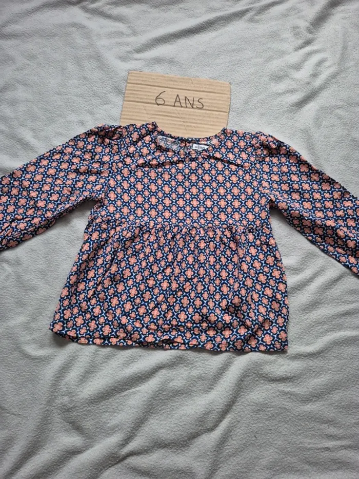 Blouse fleurie fille 6 ans gemo