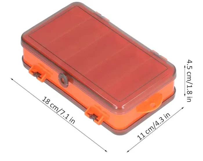 Boîte de rangement pour leurres de pêche – Rouge Neuf - photo numéro 3