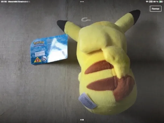 Neuf peluche pikachu pokemon - photo numéro 2