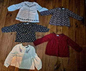 Lot de 5 blouses pour fille
