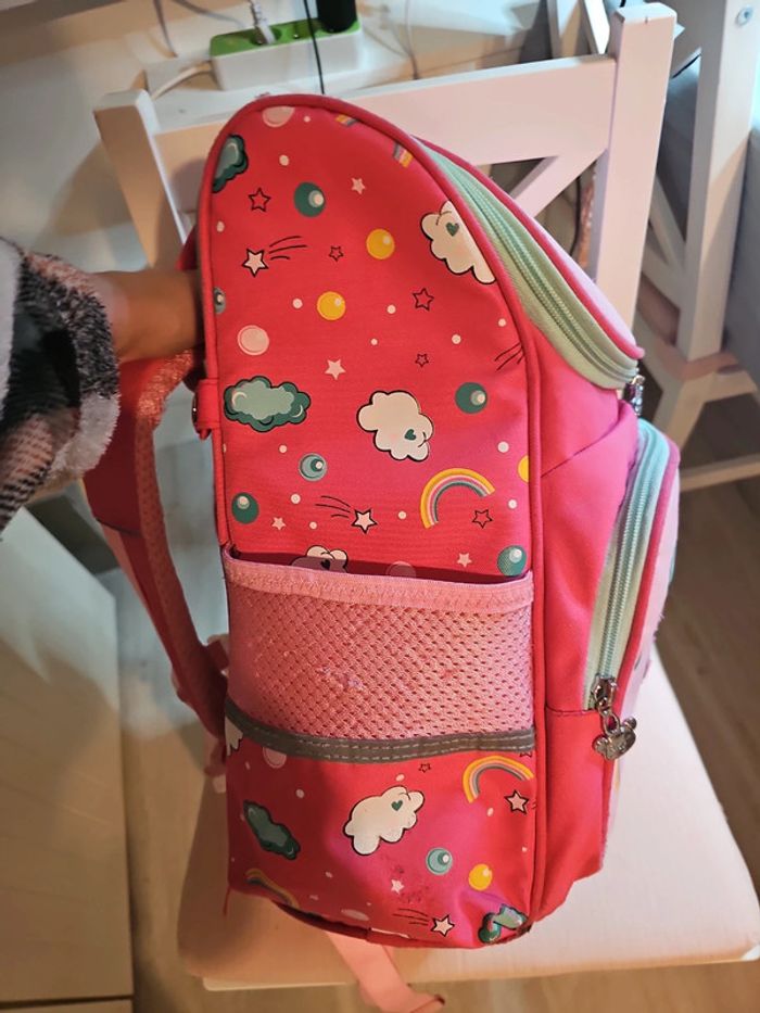 Cartable licorne avec sa trousse - photo numéro 3