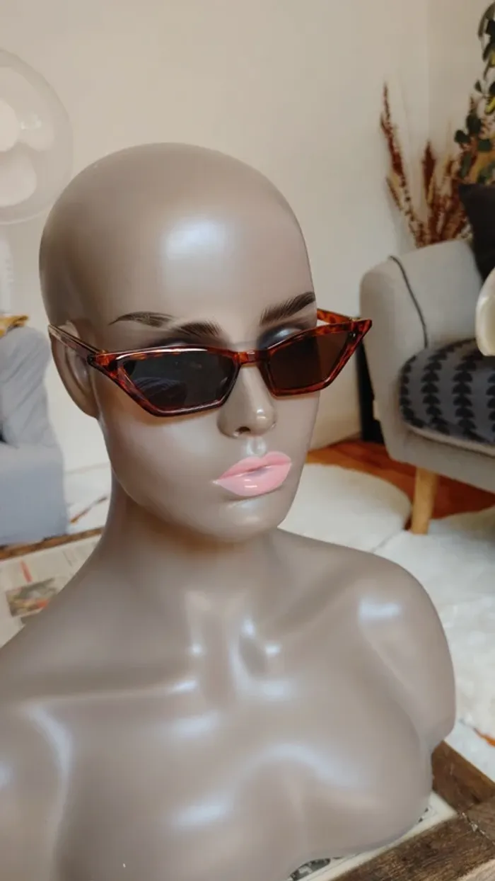 Lunettes de soleil vintage rétro léopard - photo numéro 2