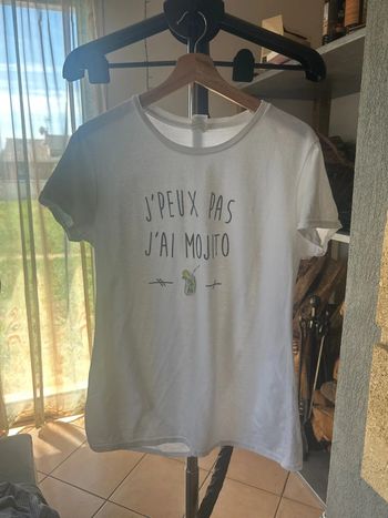 Teeshirt blanc humoristique