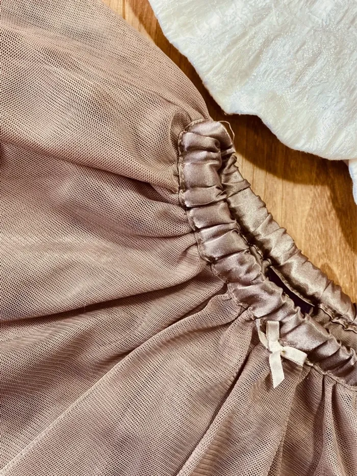 Taille 4-5 ans tenue cérémonie blazer jupe fille Orchestra Sergent Major blanc taupe 🩷 - photo numéro 7