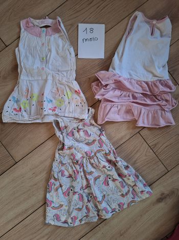 Lot robes été 18 mois fille 