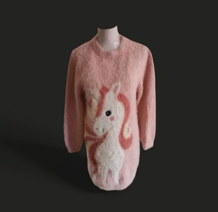 Robe pull licorne en pilou C&A 8/9 ans neuve