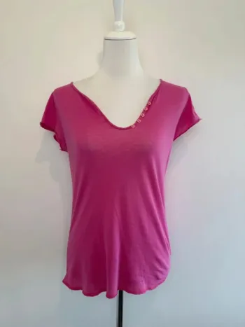 T-shirt Zadig & Voltaire femme fushia taille M parfait état