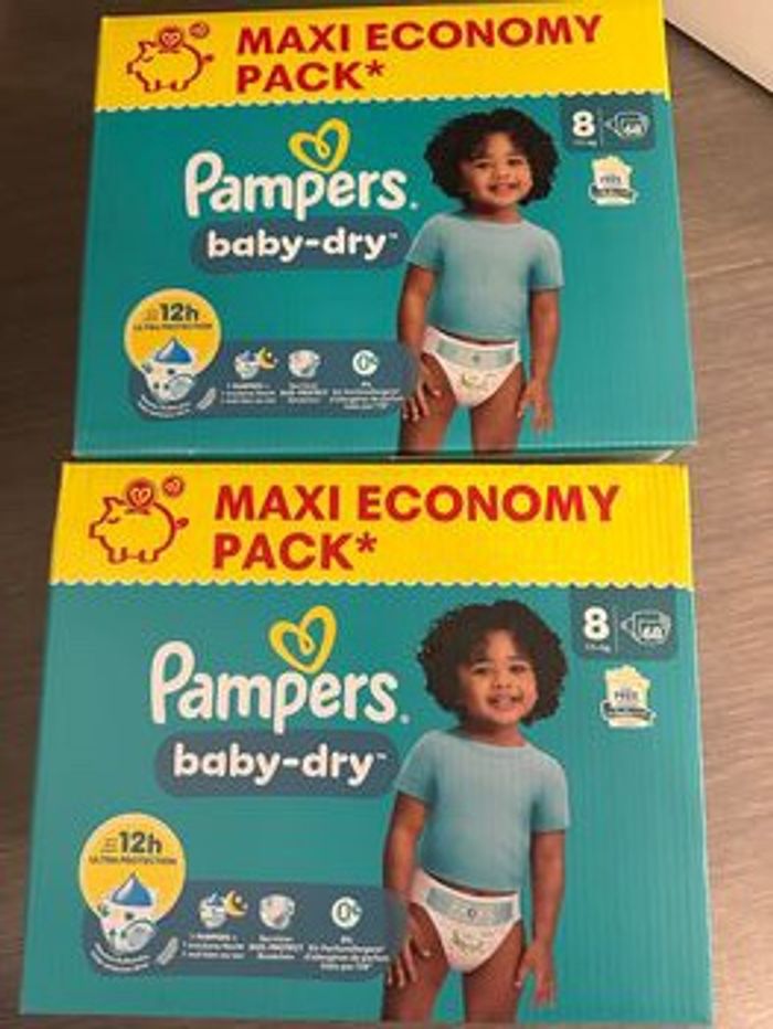 Couche Pampers baby dry taille 8