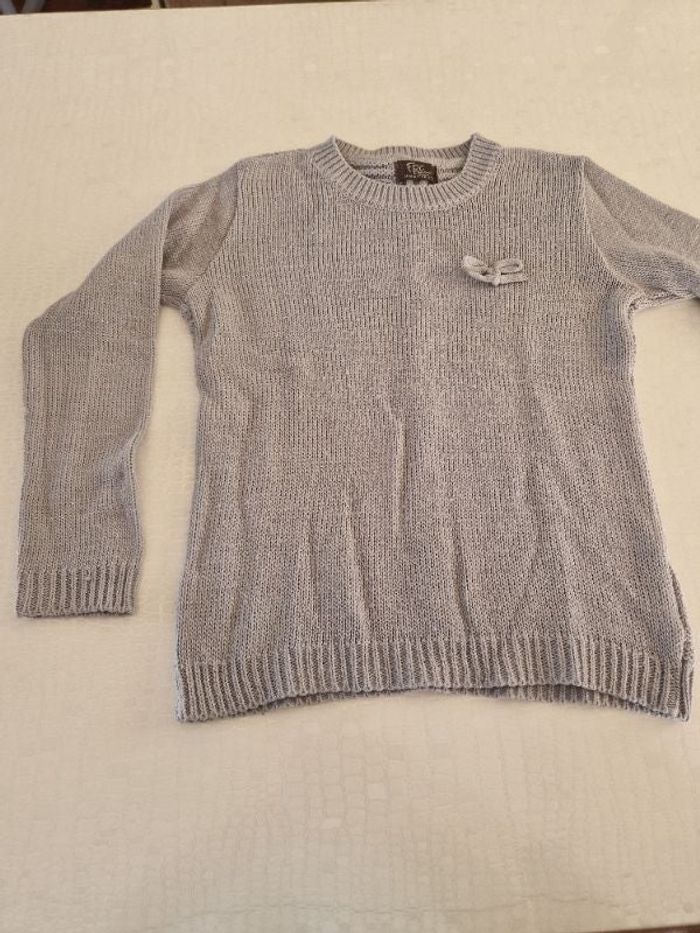 Pull gris 14 ans