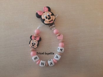 Attache tétine minnie