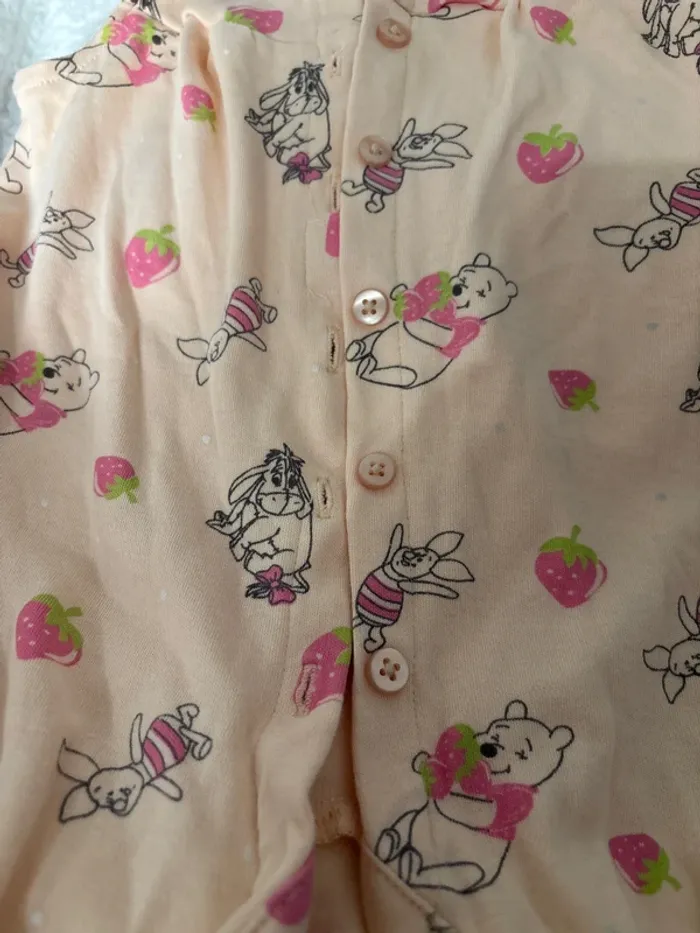 Petit combi été Winnie l’ourson Disney 9/12 mois - photo numéro 2