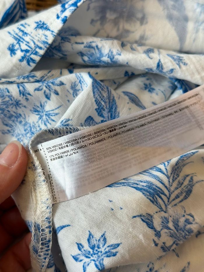 Belle robe portefeuille à motifs fleuris Jouy, taille S - Mango - photo numéro 9