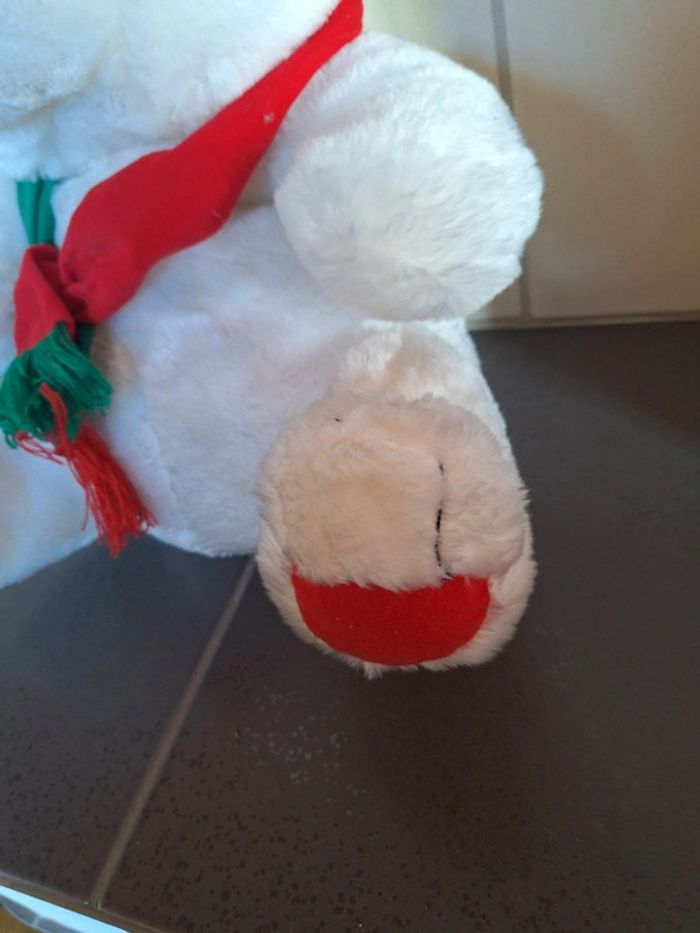 Lot 2 Peluches doudous phoque et ours de Noël - photo numéro 4