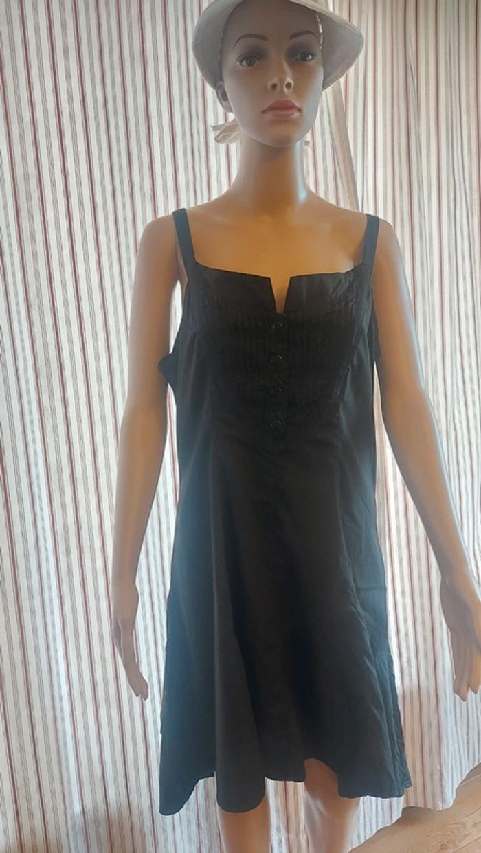 Robe noire en coton Mais il e où le soleil fr 44