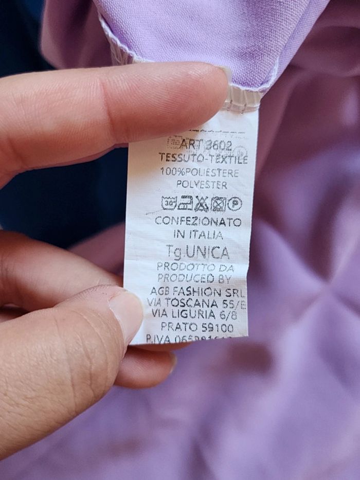 Pantalon à jambes larges / palazzo lilas TU 36/40 - photo numéro 6