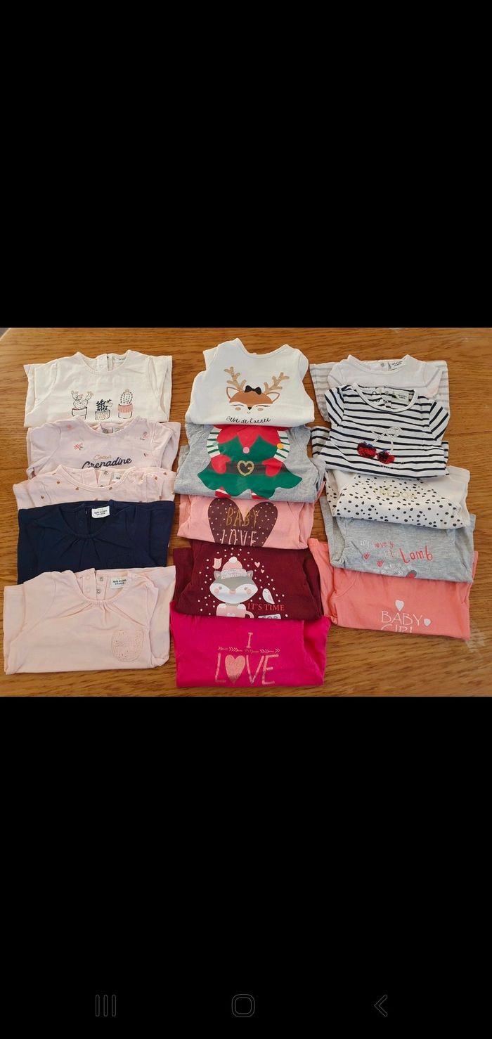 T shirt manche longue taille 6 mois