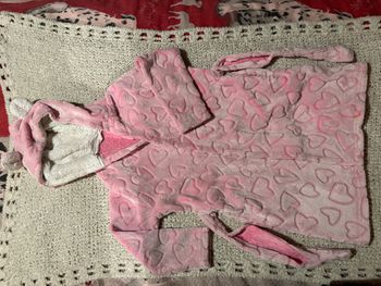 peignoir rose 6/7 ans