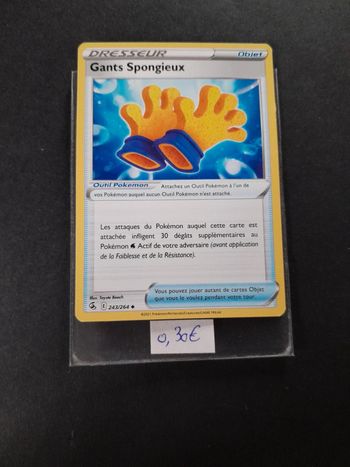Carte Pokémon Gants Spongieux 243/264