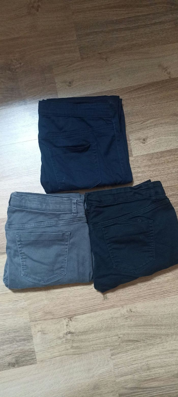 Lot 3 pantalons de grossesse