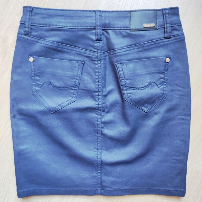 Jupe courte bleu brillant Morgan - photo numéro 5