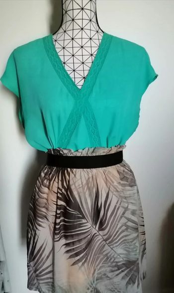 Blouse / haut vert d'eau