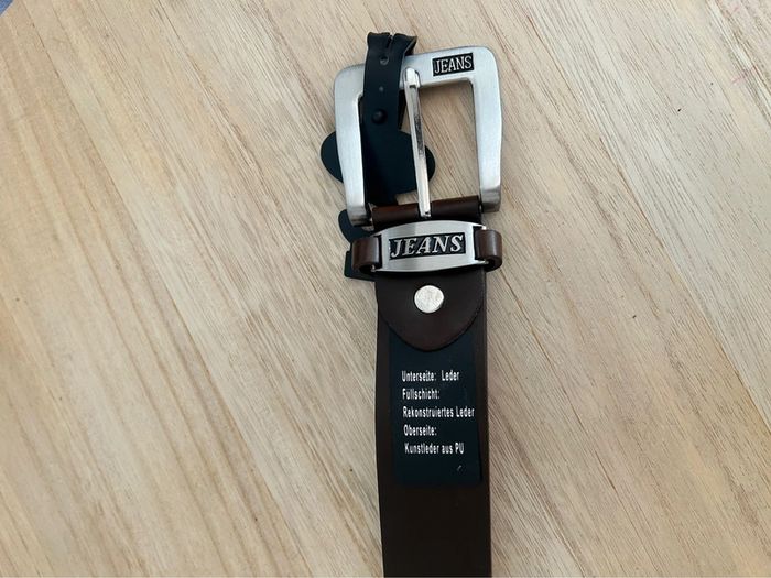 Ceinture véritable cuir 95cm neuve avec étiquette - photo numéro 5