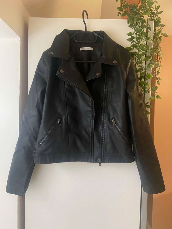 Veste simili cuir femme taille 30 (noir)
