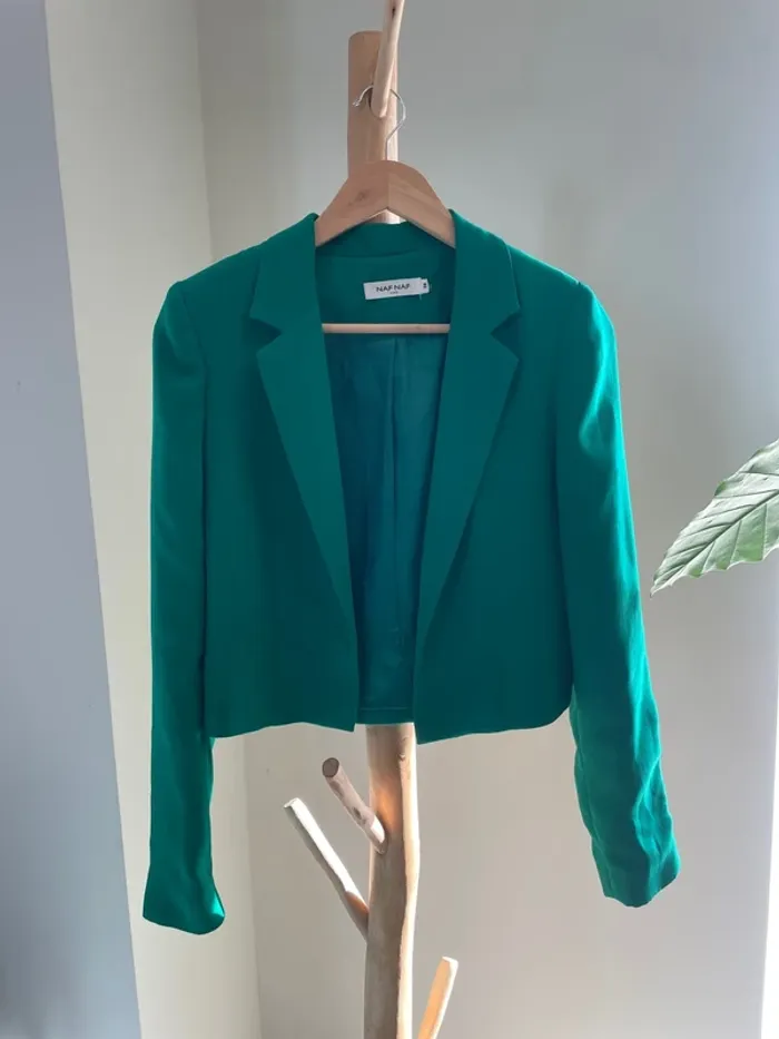 Veste tailleur verte