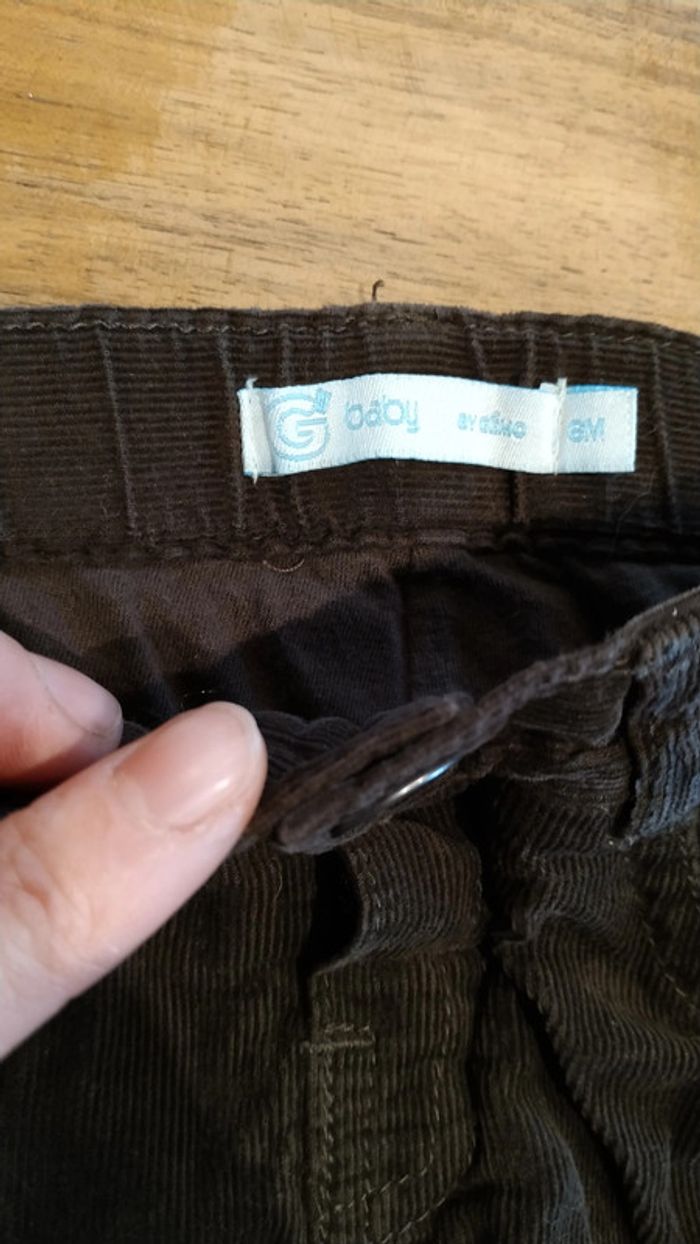 Lot 2 pantalons hiver 6 mois - photo numéro 4