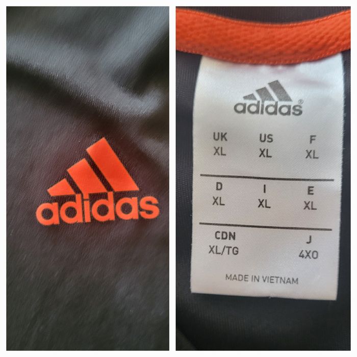 Adidas TShirt MC TFrXL- Noir- Coupe Droite- 100%Polyester en TBE - photo numéro 6
